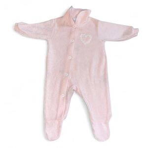 Vintage USA 80's Carters Infant Girls Pink One Piece Small 10-11 Pounds